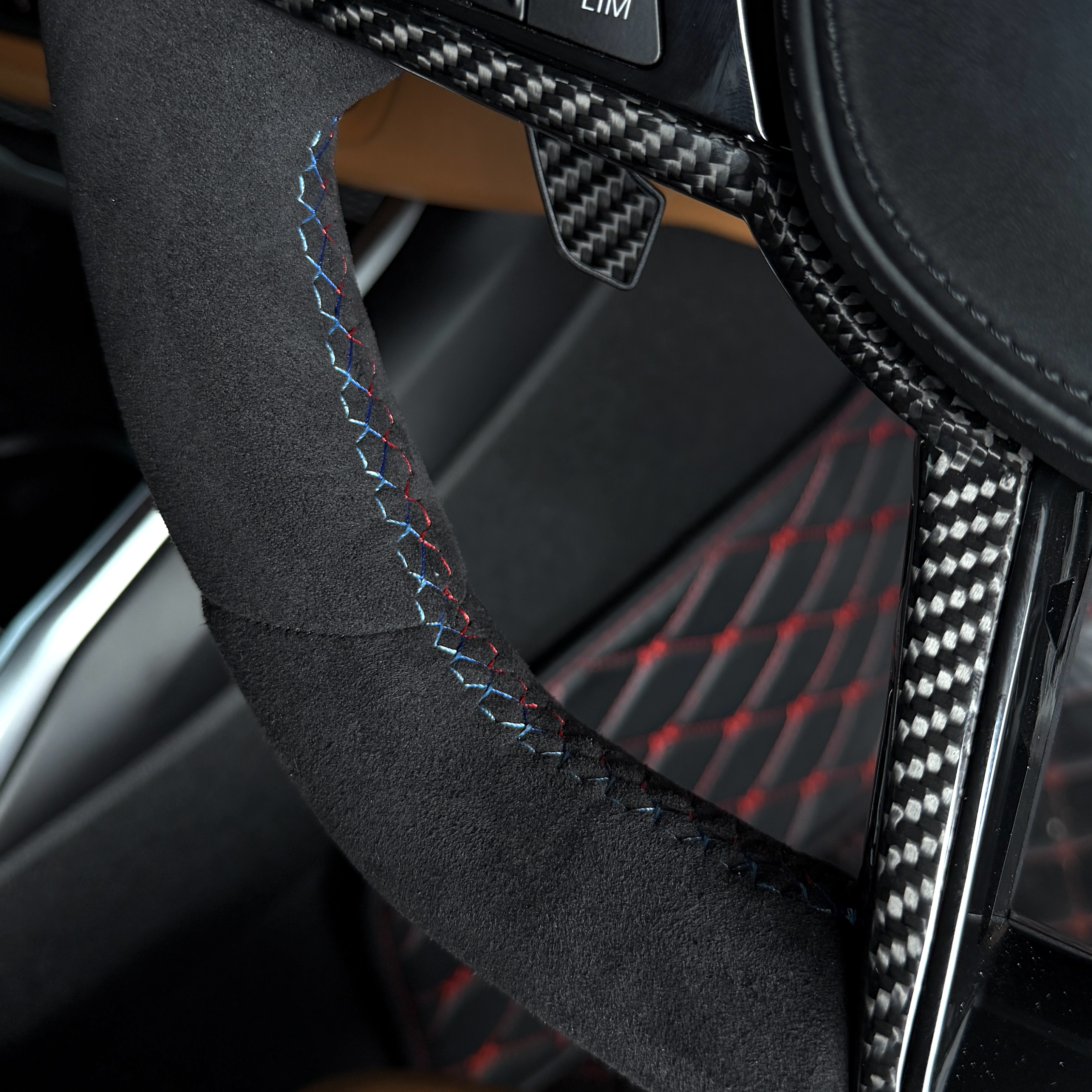 BMW CS Style Full Alcantara Steering — view 4