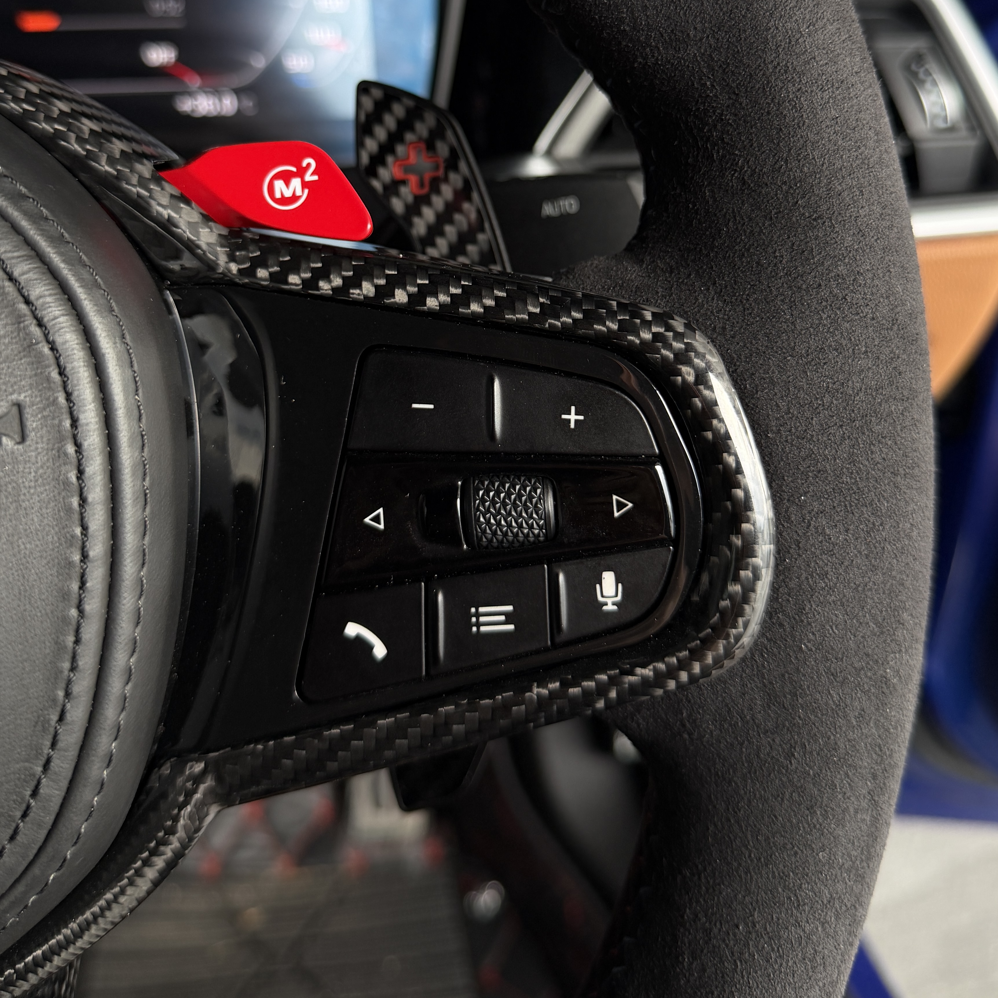 BMW CS Style Full Alcantara Steering — view 3